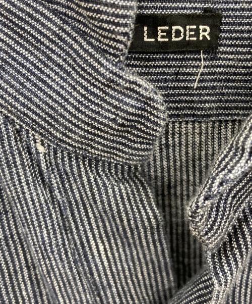 FRANK LEDER（フランクリーダー）FRANK LEDER (フランクリーダー) ストライプリネンシャツ ネイビー サイズ:XSの古着・服飾アイテム