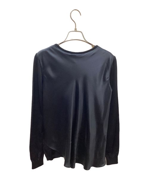 GIVENCHY（ジバンシィ）GIVENCHY (ジバンシィ) アシンメトリー切替ニット ブラック サイズ:Sの古着・服飾アイテム