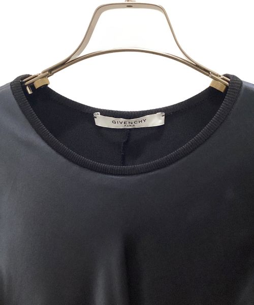 GIVENCHY（ジバンシィ）GIVENCHY (ジバンシィ) アシンメトリー切替ニット ブラック サイズ:Sの古着・服飾アイテム