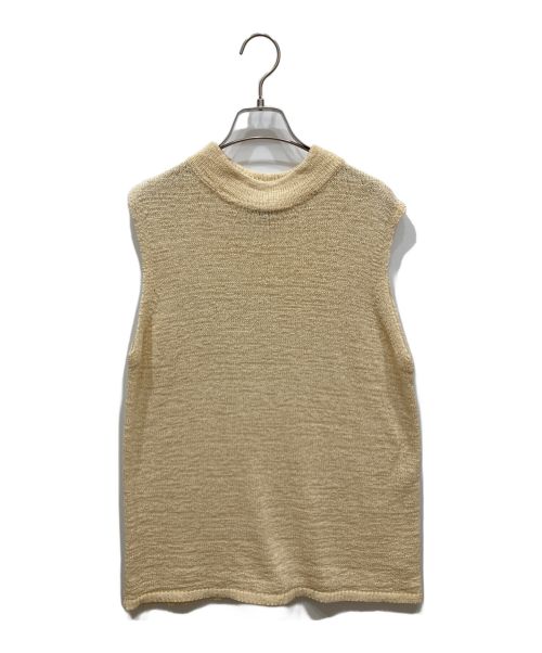 theory（セオリー）theory (セオリー) ARTES/MOCK NECK TP モックネックベスト ベージュ サイズ:Sの古着・服飾アイテム