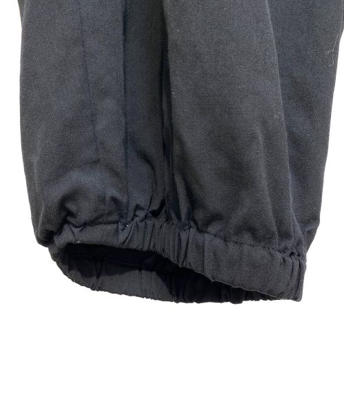 Yohji Yamamoto pour homme（ヨウジヤマモト プールオム）Yohji Yamamoto pour homme (ヨウジヤマモト プールオム) シワギャバ タブ付きギャザーパンツ ブラック サイズ:Mの古着・服飾アイテム