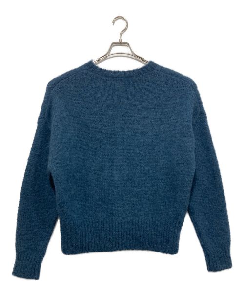 ATON（エイトン）ATON (エイトン) モヘヤシャギークルーネックニット ブルー サイズ:2の古着・服飾アイテム