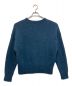 ATON (エイトン) モヘヤシャギークルーネックニット ブルー サイズ:2：4000円