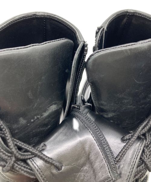 Pippichic（ピッピシック）Pippichic (ピッピシック) OBLIQUE コンバットブーツ ブラック サイズ:36の古着・服飾アイテム