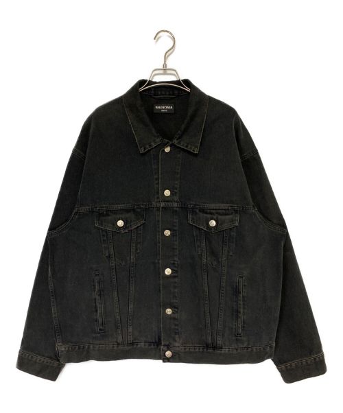 BALENCIAGA（バレンシアガ）BALENCIAGA (バレンシアガ) Spray Paint BB Logo Denim Jacket サイズ:Sの古着・服飾アイテム