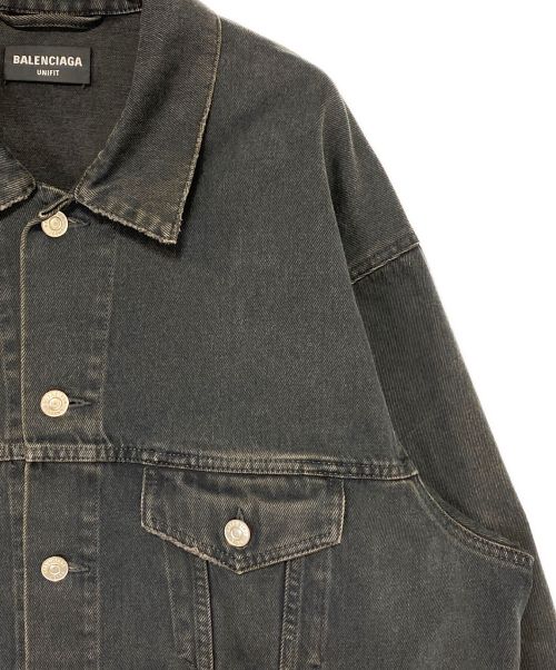 BALENCIAGA（バレンシアガ）BALENCIAGA (バレンシアガ) Spray Paint BB Logo Denim Jacket サイズ:Sの古着・服飾アイテム