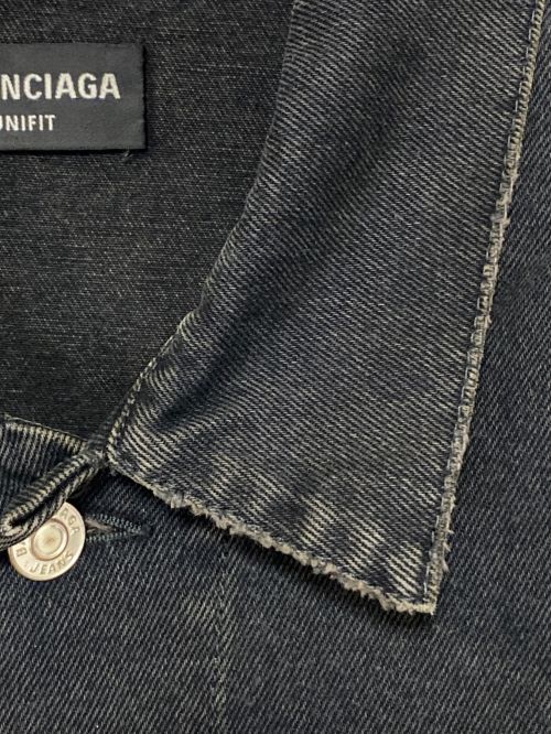 BALENCIAGA（バレンシアガ）BALENCIAGA (バレンシアガ) Spray Paint BB Logo Denim Jacket サイズ:Sの古着・服飾アイテム