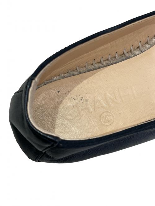 CHANEL（シャネル）CHANEL (シャネル) Coco Mark Espadrille Shoes ブラック サイズ:35の古着・服飾アイテム