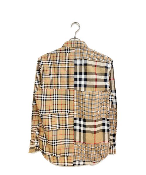 BURBERRY（バーバリー）BURBERRY (バーバリー) Crazy Check Shirt ブラウン サイズ:Sの古着・服飾アイテム