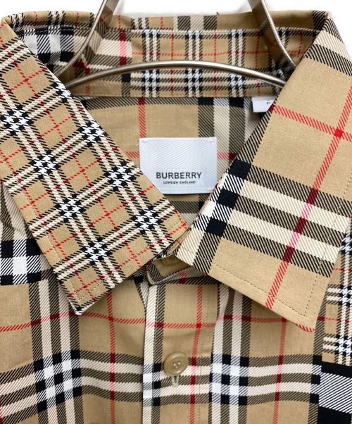 BURBERRY（バーバリー）BURBERRY (バーバリー) Crazy Check Shirt ブラウン サイズ:Sの古着・服飾アイテム