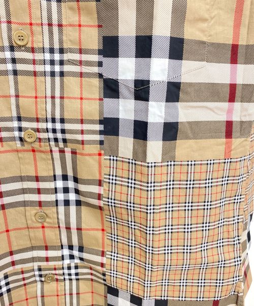 BURBERRY（バーバリー）BURBERRY (バーバリー) Crazy Check Shirt ブラウン サイズ:Sの古着・服飾アイテム