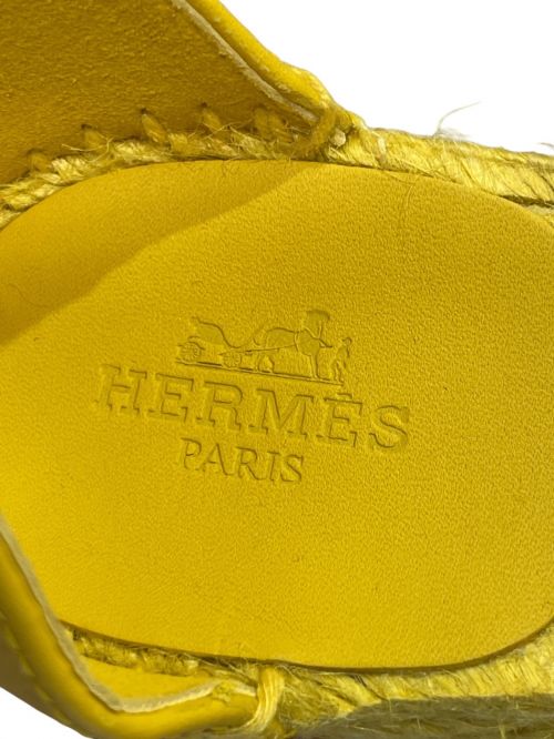 HERMES（エルメス）HERMES (エルメス) エスパドリーユ ティヴォリ イエロー サイズ:38の古着・服飾アイテム