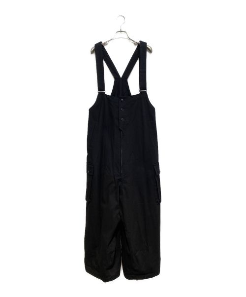 Yohji Yamamoto pour homme（ヨウジヤマモト プールオム）Yohji Yamamoto pour homme (ヨウジヤマモト プールオム) デニムカーゴオーバーオール ブラック サイズ:1の古着・服飾アイテム