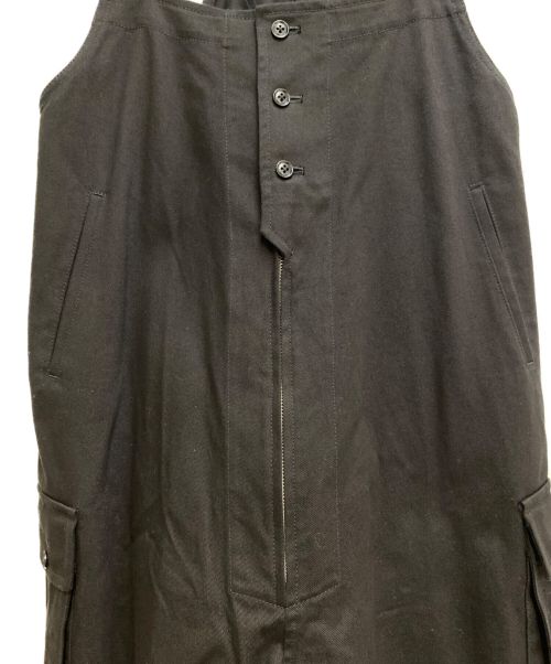 Yohji Yamamoto pour homme（ヨウジヤマモト プールオム）Yohji Yamamoto pour homme (ヨウジヤマモト プールオム) デニムカーゴオーバーオール ブラック サイズ:1の古着・服飾アイテム
