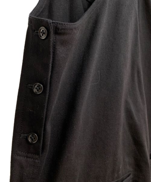 Yohji Yamamoto pour homme（ヨウジヤマモト プールオム）Yohji Yamamoto pour homme (ヨウジヤマモト プールオム) デニムカーゴオーバーオール ブラック サイズ:1の古着・服飾アイテム