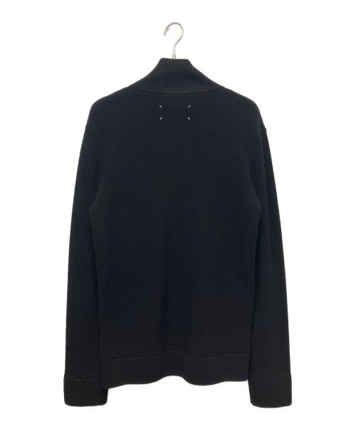 Maison Margiela（メゾンマルジェラ）Maison Margiela (メゾンマルジェラ) コットンウール7ゲージドライバーズニット ブラック サイズ:Mの古着・服飾アイテム
