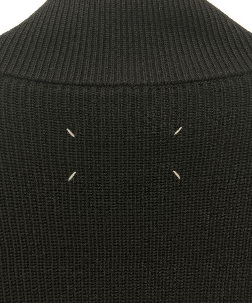 Maison Margiela（メゾンマルジェラ）Maison Margiela (メゾンマルジェラ) コットンウール7ゲージドライバーズニット ブラック サイズ:Mの古着・服飾アイテム