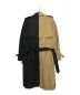 BURBERRY (バーバリー) Gosha Rubchinskiy (ゴーシャラブチンスキー) ツートーントレンチコート ベージュ×ブラック サイズ:46：110000円