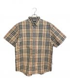 BURBERRY×Gosha Rubchinskiyバーバリー×ゴーシャラブチンスキー）の古着「Short Sleeved Check Shirt （ショートスリーブチェックシャツ）」｜ベージュ