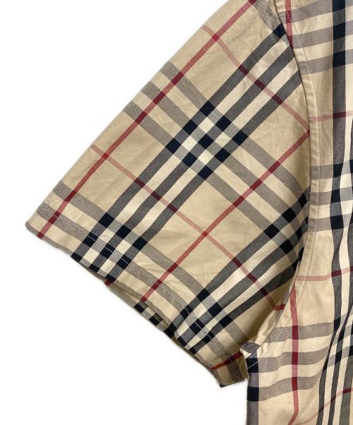 BURBERRY（バーバリー）BURBERRY (バーバリー) Gosha Rubchinskiy (ゴーシャラブチンスキー) Short Sleeved Check Shirt （ショートスリーブチェックシャツ） ベージュ サイズ:Mの古着・服飾アイテム