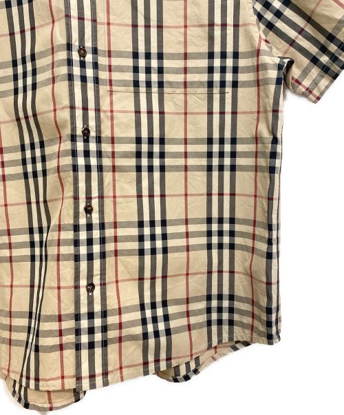 BURBERRY（バーバリー）BURBERRY (バーバリー) Gosha Rubchinskiy (ゴーシャラブチンスキー) Short Sleeved Check Shirt （ショートスリーブチェックシャツ） ベージュ サイズ:Mの古着・服飾アイテム