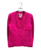 CHANELシャネル）の古着「ノーカラージャケット」｜ピンク