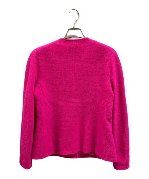 CHANEL（シャネル）CHANEL (シャネル) ノーカラージャケット ピンク サイズ:40の古着・服飾アイテム