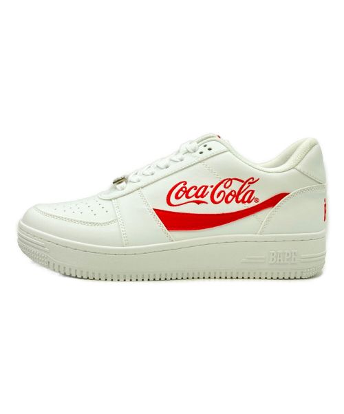 BAPESTA（ベイプスタ）BAPESTA (ベイプスタ) Coca Cola (コカコーラ) Bape Sta Low ホワイト サイズ:27cm(US 9) 未使用品の古着・服飾アイテム