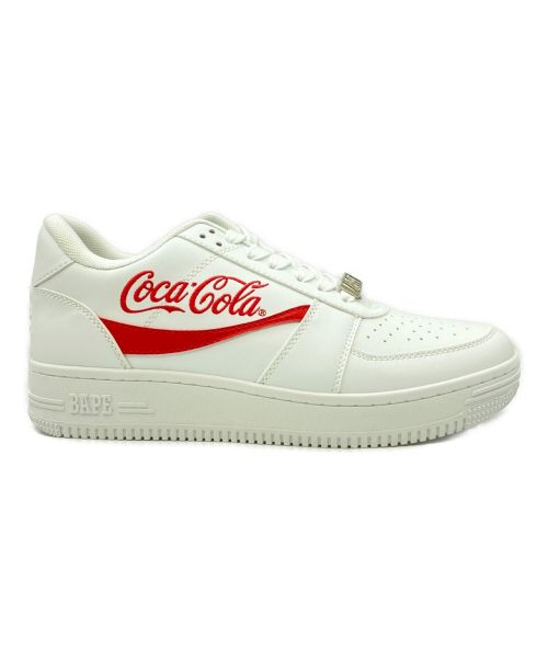 BAPESTA（ベイプスタ）BAPESTA (ベイプスタ) Coca Cola (コカコーラ) Bape Sta Low ホワイト サイズ:27cm(US 9) 未使用品の古着・服飾アイテム