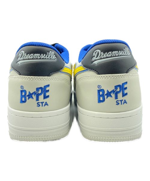 BAPESTA（ベイプスタ）BAPESTA (ベイプスタ) Dreamville (ドリームビル) Bape Sta Low グレー×イエロー サイズ:27cm(US 9) 未使用品の古着・服飾アイテム