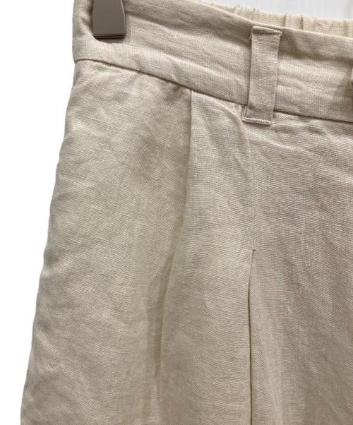 SLOBE IENA（スローブ イエナ）SLOBE IENA (スローブ イエナ) European Linen タックバギーパンツ ベージュ サイズ:36の古着・服飾アイテム