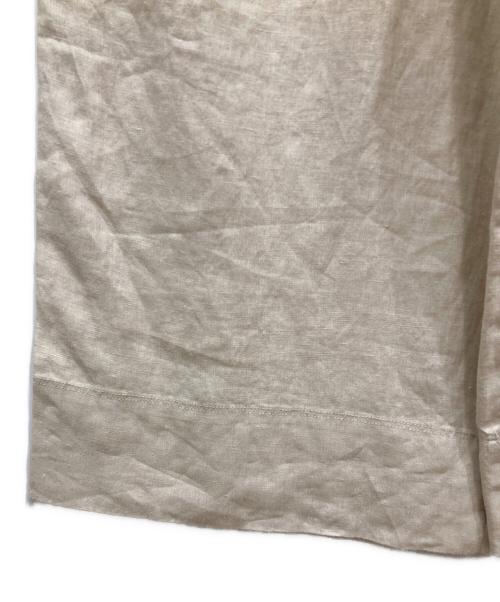 SLOBE IENA（スローブ イエナ）SLOBE IENA (スローブ イエナ) European Linen タックバギーパンツ ベージュ サイズ:36の古着・服飾アイテム