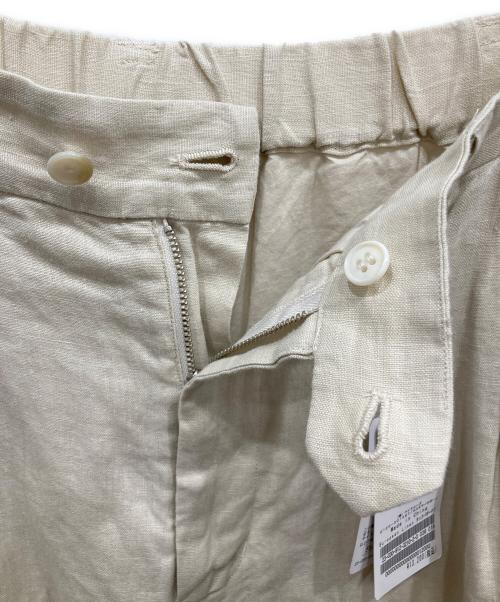 SLOBE IENA（スローブ イエナ）SLOBE IENA (スローブ イエナ) European Linen タックバギーパンツ ベージュ サイズ:36の古着・服飾アイテム