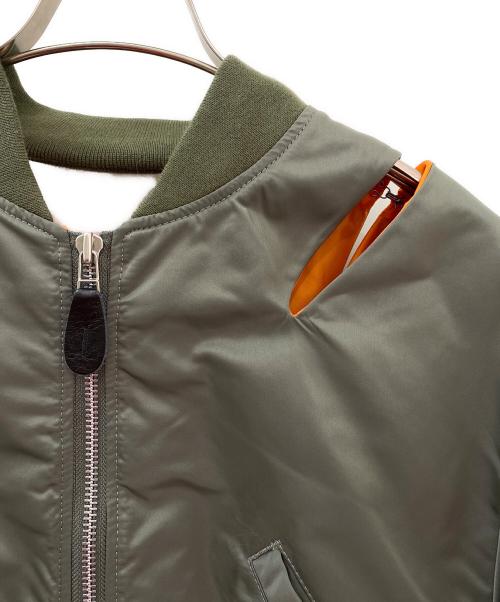 UNDERCOVER（アンダーカバー）UNDERCOVER (アンダーカバー) バックリボンボンバージャケット グリーン サイズ:3の古着・服飾アイテム