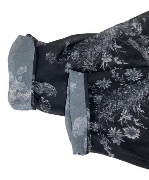 Rirandture（リランドチュール）Rirandture (リランドチュール) プリーツティアードボウタイワンピース ブラックの古着・服飾アイテム