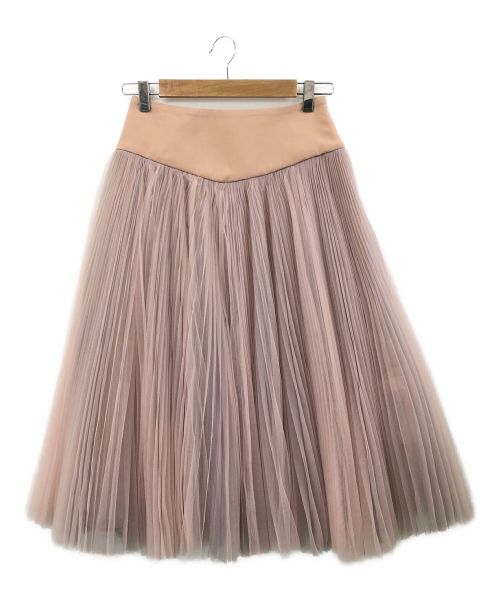 BORDERS at BALCONY（ボーダーズアットバルコニー）BORDERS at BALCONY (ボーダーズアットバルコニー) チュールスカート ピンク サイズ:36の古着・服飾アイテム