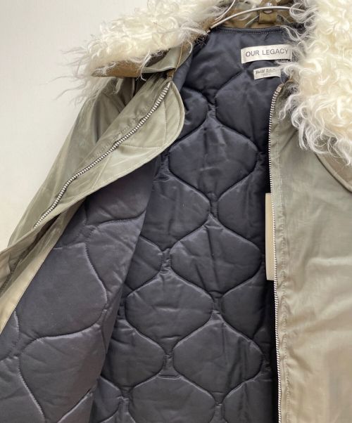 OUR LEGACY（アワーレガシー）OUR LEGACY (アワーレガシー) 22AW GLYPTODON BOMBER JACKET  オリーブ サイズ:48の古着・服飾アイテム
