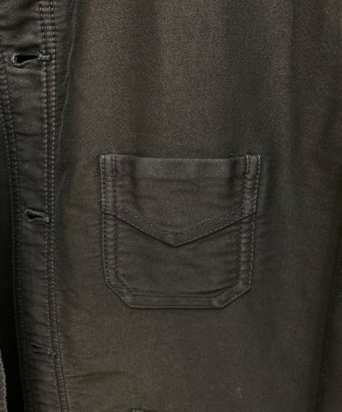 AUBERGE（オーベルジュ）AUBERGE (オーベルジュ) シャルボンダイ モールスキンジャケット ブラック サイズ:40の古着・服飾アイテム