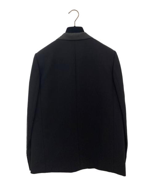 CELINE（セリーヌ）CELINE (セリーヌ) シルクカラー切替ジャケット ブラック サイズ:40の古着・服飾アイテム