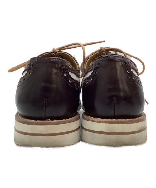 berwick（バーウィック）berwick (バーウィック) ウィングチップシューズ ホワイト×ブラウン サイズ: 2 1/2の古着・服飾アイテム