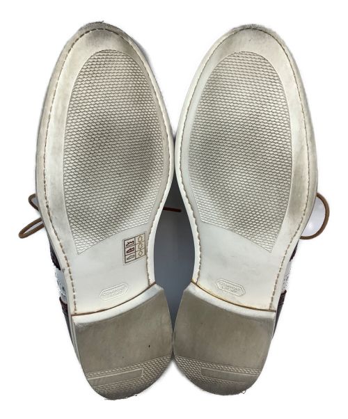 berwick（バーウィック）berwick (バーウィック) ウィングチップシューズ ホワイト×ブラウン サイズ: 2 1/2の古着・服飾アイテム