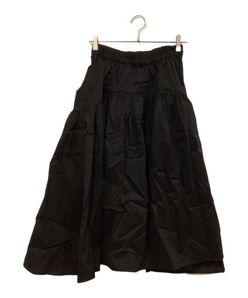 IENA（イエナ）IENA (イエナ) ナイロンストレッチフレアスカート ブラック サイズ:SIZE 36の古着・服飾アイテム