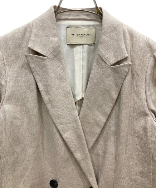 UNITED ARROWS TOKYO（ユナイテッドアローズトウキョウ）UNITED ARROWS TOKYO (ユナイテッドアローズトウキョウ) リネンジャケット ベージュ サイズ:SIZE 36の古着・服飾アイテム