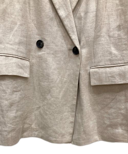 UNITED ARROWS TOKYO（ユナイテッドアローズトウキョウ）UNITED ARROWS TOKYO (ユナイテッドアローズトウキョウ) リネンジャケット ベージュ サイズ:SIZE 36の古着・服飾アイテム
