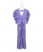 Ameriアメリ）の古着「バックオープンギャザードレス」｜パープル