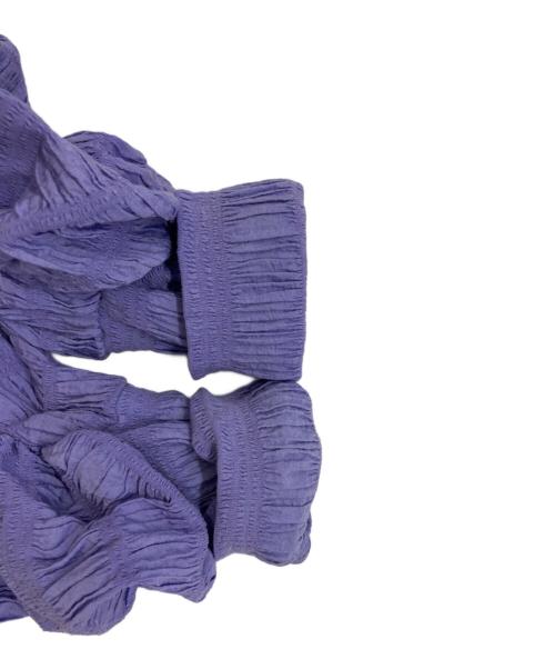 Ameri（アメリ）Ameri (アメリ) バックオープンギャザードレス パープル サイズ:Sの古着・服飾アイテム