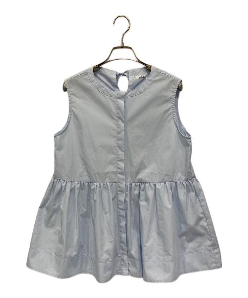 eldo（エルド）eldo (エルド) 抗菌 ノースリーブブラウス ライトブルー サイズ:FREEの古着・服飾アイテム