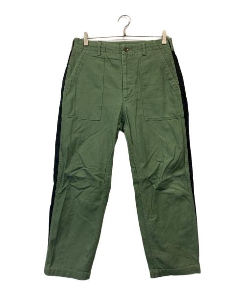 Engineered Garments（エンジニアドガーメンツ）Engineered Garments (エンジニアド ガーメンツ) BEAMS PLUS (ビームスプラス) サイドラインファティーグパンツ オリーブ サイズ:XSの古着・服飾アイテム
