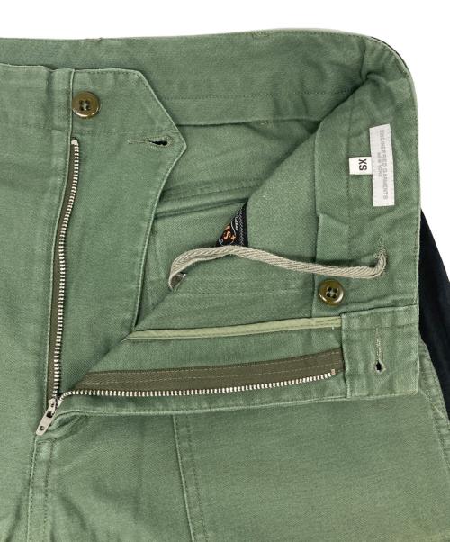 Engineered Garments（エンジニアドガーメンツ）Engineered Garments (エンジニアド ガーメンツ) BEAMS PLUS (ビームスプラス) サイドラインファティーグパンツ オリーブ サイズ:XSの古着・服飾アイテム