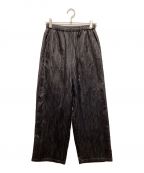 BEAUTY&YOUTHビューティーアンドユース）の古着「ポリエステル ジャカード イージー パンツ」｜ブラック